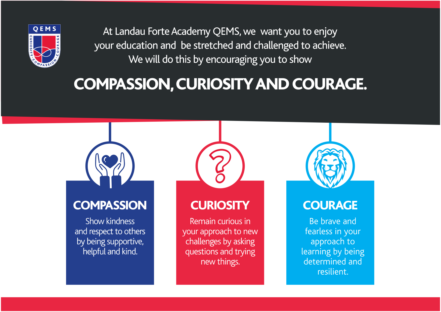 Our Visions and Values: Compassion, Curiosity & Courage